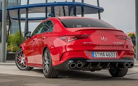 cla coupe amg 45 s rossa