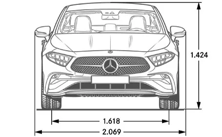 cls dimensioni frontale