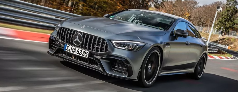 mercedes amg gt 4 coupe 63 s grigia