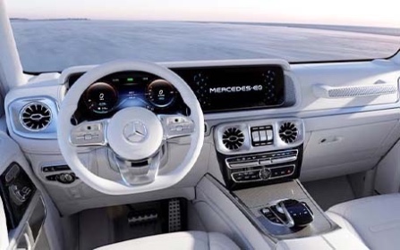 nuova mercedes eqg interno conducente