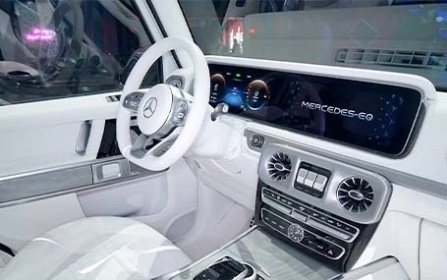 nuova mercedes eqg interno passeggero