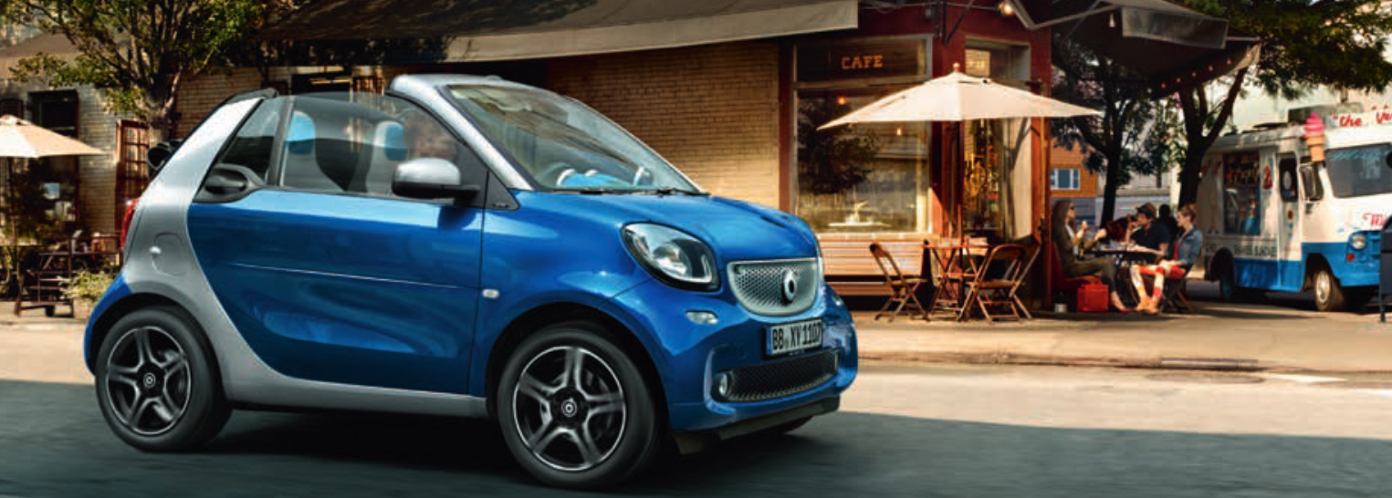 smart cabrio, prova su strada