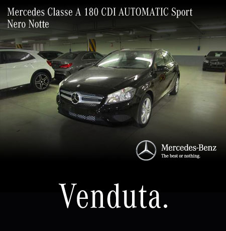 mercedes classe a 180 cdi automatic sport nero notte