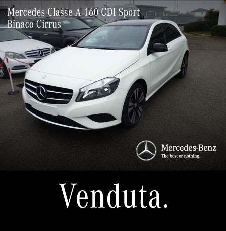 mercedes classe a 160 cdi sport bianco