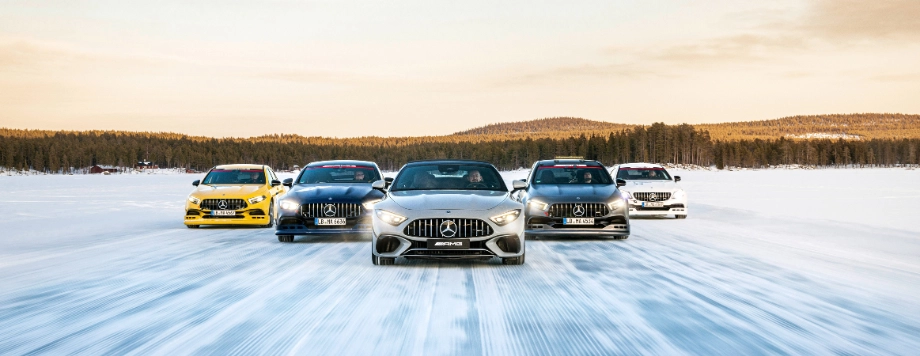  Mercedes-Benz e AMG su neve